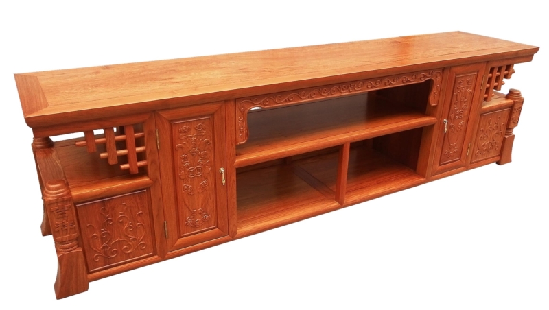 Rosewood Furniture Range  - fffytvf - t.v. cabinet flower carved