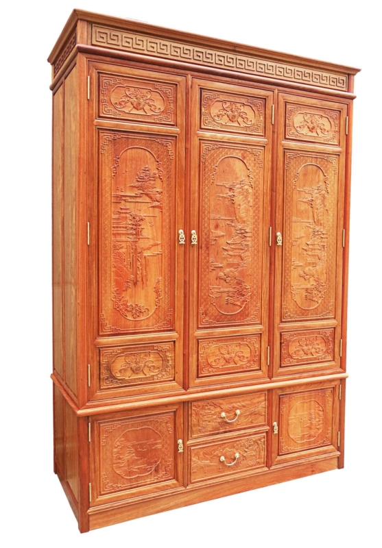 Rosewood Furniture Range  - fffywarc3d - wardrobes w/full carved