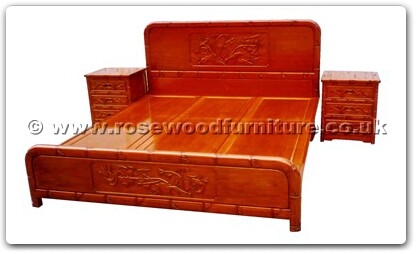 Rosewood Furniture Range  - ffhfb019 - Bedbamboo design Queen