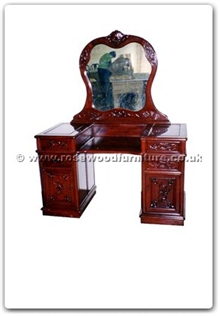Rosewood Furniture Range  - ffhfb023 - Rosewood Dressing Table with mirror and stool