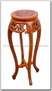 Rosewood Furniture Range  - ffhfl120 - Rosewood Flower Stand-Round