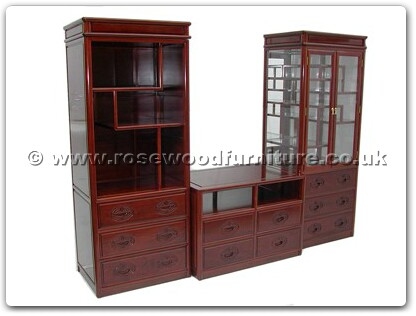 Rosewood Furniture Range  - ffl100unit - Entertainment unit set of 3