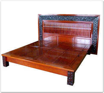 Rosewood Furniture Range  - fflzbed - Super king size platform bed ganoderma design