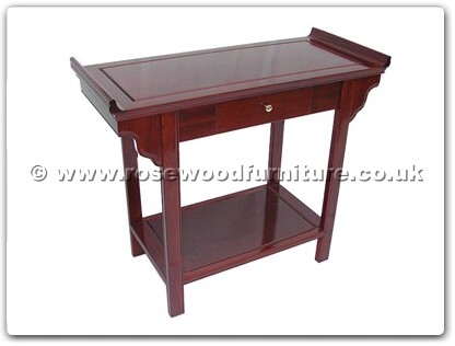 Rosewood Furniture Range  - ffp36altar - Altar Table ith Drawer and Shelf