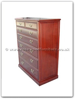 Rosewood Furniture Range  - ffp7dress - Dresser with 7 drawers plain design