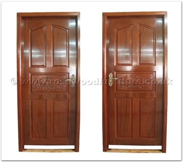 Rosewood Furniture Range  - ffpedr - Rosewood door carved peony