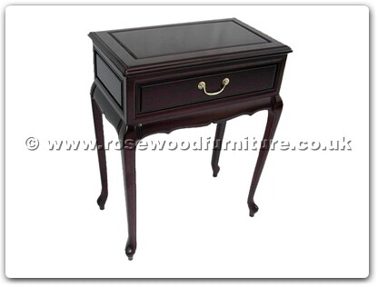 Rosewood Furniture Range  - ffq24ser - Queen Ann Legs Serving Table With Drawer