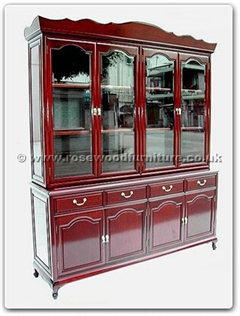 Rosewood Furniture Range  - ffq72book - Queen Ann Legs Bookcase