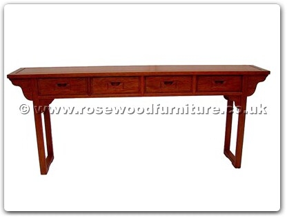 Rosewood Furniture Range  - ffra84hall - Altar Shape Hall Table With 4 Drawers