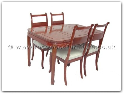 Rosewood Furniture Range  - ffrc54din - Round corner dining table with 4 chairs