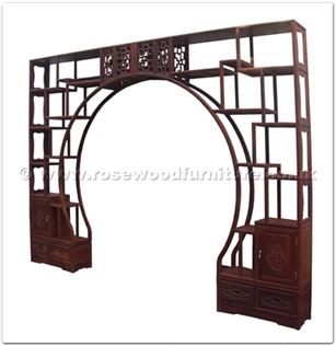 Rosewood Furniture Range  - ffrdivf - Room divider cabinet flower carved