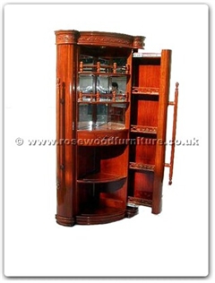 Rosewood Furniture Range  - ffrfbaru - Corner bar unitopen