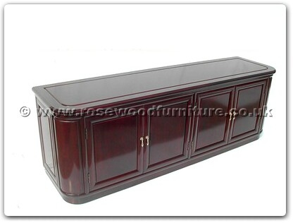 Rosewood Furniture Range  - ffrmbuf - Ming style round corner buffet with 4 doors