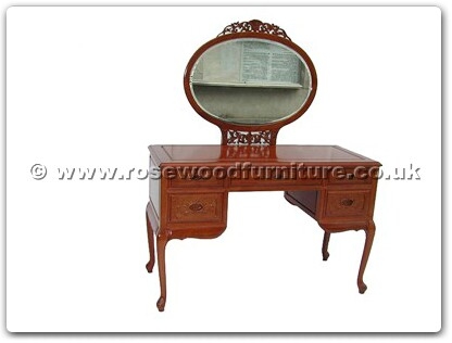Rosewood Furniture Range  - ffrqcdress - Queen Ann Legs Dressing Table With Carved