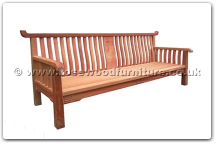 Rosewood Furniture Range  - ffsh3sofa - Shinto style 3 seaters sofa