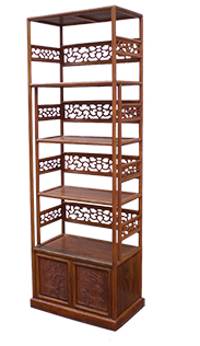 Rosewood Furniture Range  - ffshbkca - Bookcase songhe design w/2 doors
