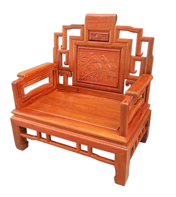 Rosewood Furniture Range  - ffsofaaboo - arm chair sofa w/bamboo carved