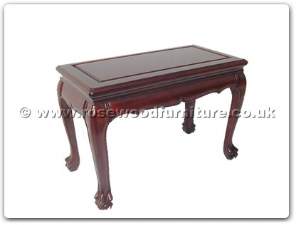 Rosewood Furniture Range  - fftgstooloblong - Tiger Legs Stool 20 x 12 x 16