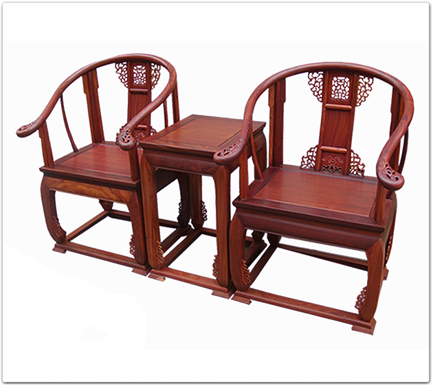 Rosewood Ming chair w/carved FFMZC
