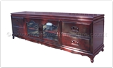 Chinese Furniture - ff156r9hifi -  Queen ann legs hi-fi cabinet - 80" x 20" x 24.5"