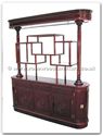 Chinese Furniture - ff22g35dis -  Oval ends display unit longlife design with spot light - 72" x 18" x 80"