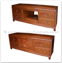 Chinese Furniture - ff34f30tv -  T.v. cabinet longlife design - 4 drawers - 1 folding glass door - 59" x 18" x 25"