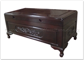 Chinese Furniture - ff40e11dc -  Chest oval dragon design - 40" x 20" x 18"