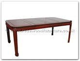 Chinese Furniture - ff7306p -  Round corner dining table plain design with 2+6 chairs - 80" x 44" x 30"