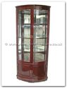 Chinese Furniture - ff7315bn -  Corner cabinet french design with spot light and mirror back - 24" x 24" x 78"
