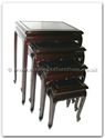 Chinese Furniture - ff7336q -  Queen ann legs nest table set of 4 - 20" x 14" x 26"