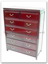Chinese Furniture - ff7355p -  Chest of 7 drawers plain design - 40" x 19" x 52"