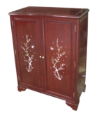 Chinese Furniture - ff7468 -  Shoes cabinet mother of pearl inlaid - 36" x 16" x 42"