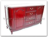 Chinese Furniture - ff7475s -  Round corner buffet french design - 60" x 19" x 34"