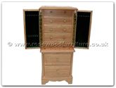 Chinese Furniture - ffawjcabo -  Ash wood jewelry cabinet - 18" x 15" x 42"