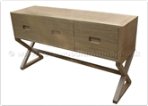 Chinese Furniture - ffff8005a -  Ash wood cabinet - drawers - 59" x 18" x 33"