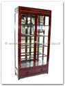 Chinese Furniture - ffl40glass -  Glass cabinet longlife design with spot light and mirror back - 40" x 14" x 78"