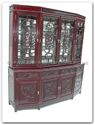 Chinese Furniture - ffmad72hut -  Angle ming sytle buffet with top dragon design with spot light and mirror back set of 2 - 72" x 19" x 76"