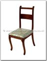 Chinese Furniture - ffnschair -  Ash wood new style dining chair with fixed cushion - 18" x 17" x 40"