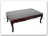 Chinese Furniture - ffqccoff -  Queen ann legs coffee table with carved - 50" x 30" x 18"