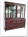 Chinese Furniture - ffrd72hut -  Buffet dragon design with top with spot light and mirror back set of 2 - 72" x 19" x 78"