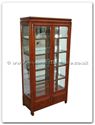Chinese Furniture - ffrp30gla -  Glass cabinet plain design with mirror back - 30" x 14" x 60"