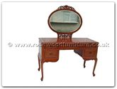 Chinese Furniture - ffrqcdress -  Queen Ann Legs Dressing Table With Carved - 48" x 18" x 31"