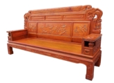 Chinese Furniture - ffsofa3sb -  2 seats sofa w/f&b carved - 93" x 23.5" x 49"