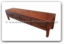 Chinese Furniture - fftvdlml -  T.V. cabinet dlmch-mlzj carved - 85" x 19" x 21.5"